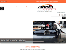 Tablet Screenshot of anclamotorsports.com
